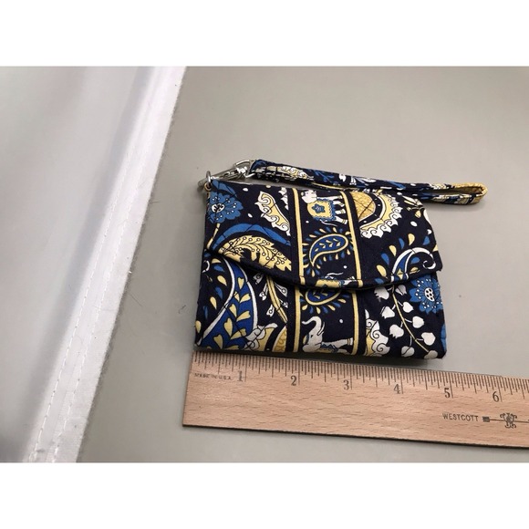 Ellie Blue Wallet Wristlet Tri-fold Snap Shut Retired - Picture 5 of 6
